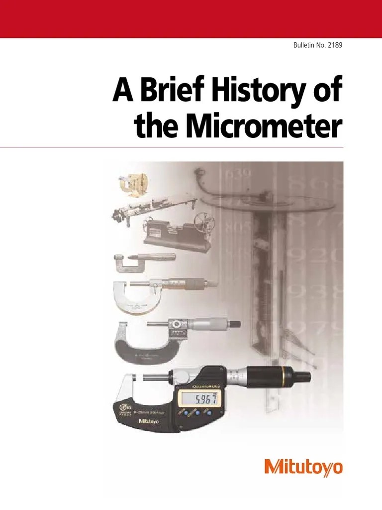 History of The Micrometer PDF
