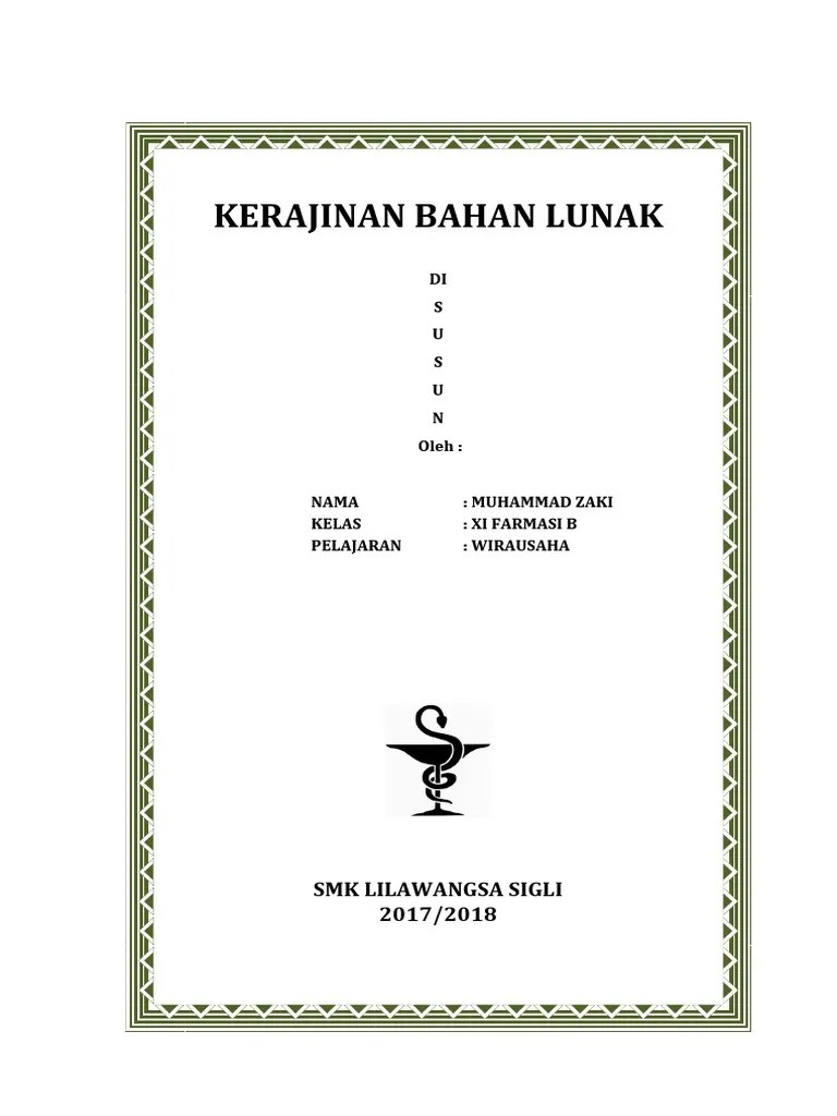 Contoh Makalah Kerajinan Dari Bahan Lunak - Barisan Contoh