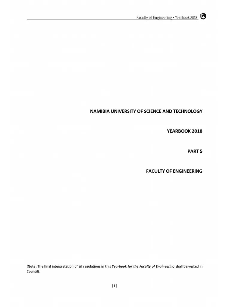 Engineering Programmes at Namibia University of Science and Technology
