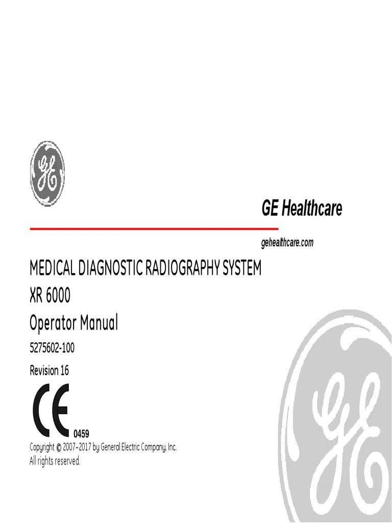 User Manual Xr 6000 X Ray Medical Device Prueba gratuita de 30
