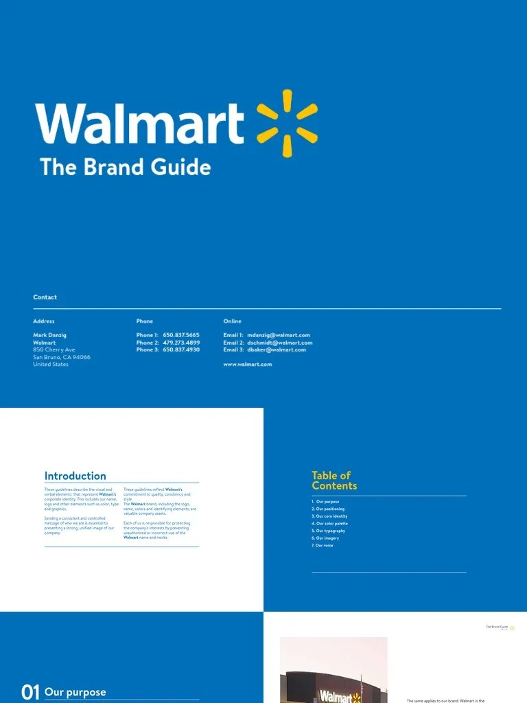 Walmart Brand Guidelines Logos Brand