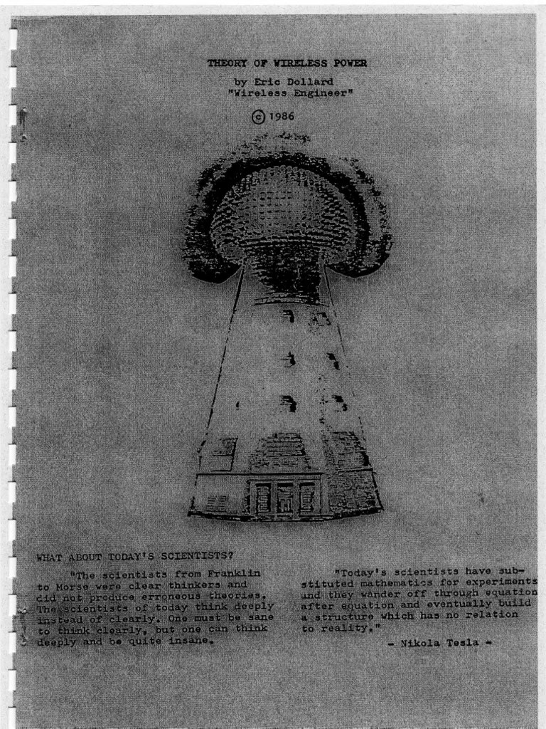 Eric Dollard Theory of Wireless Power (Tesla)