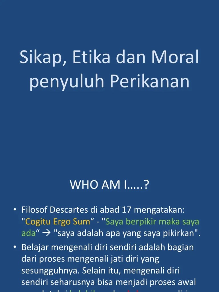 Kamis - Etika Penyuluhan Perikanan | PDF