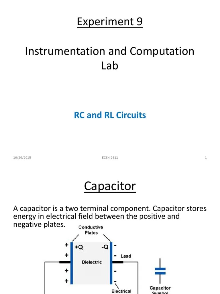 Analysis of Capacitor and Inductor Charging and Discharging in RC and RL Circuits PDF