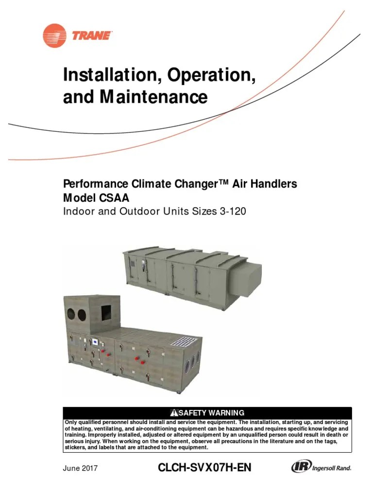 Trane - Performance Climate Changer CSAA | PDF | Chlorofluorocarbon