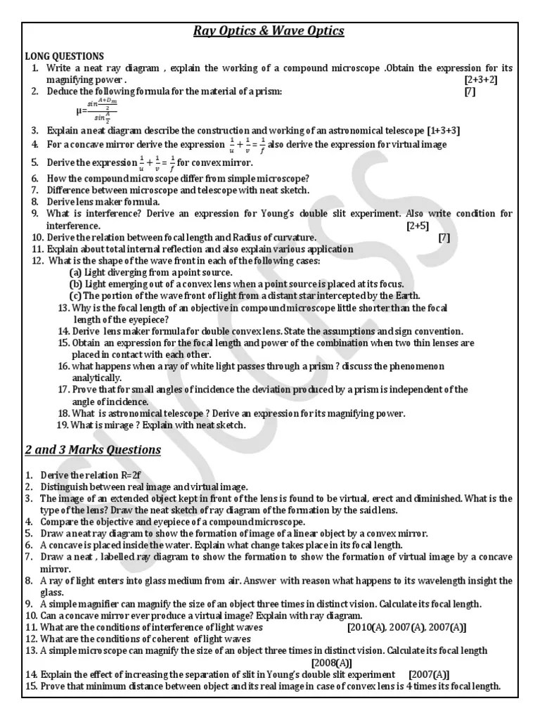 Compound Microscope Construction, Working Principle, and Derivation of