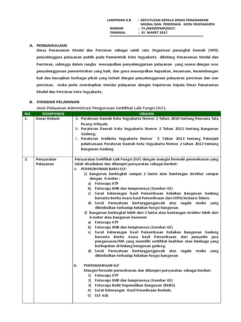 Sertifikat Laik Fungsi