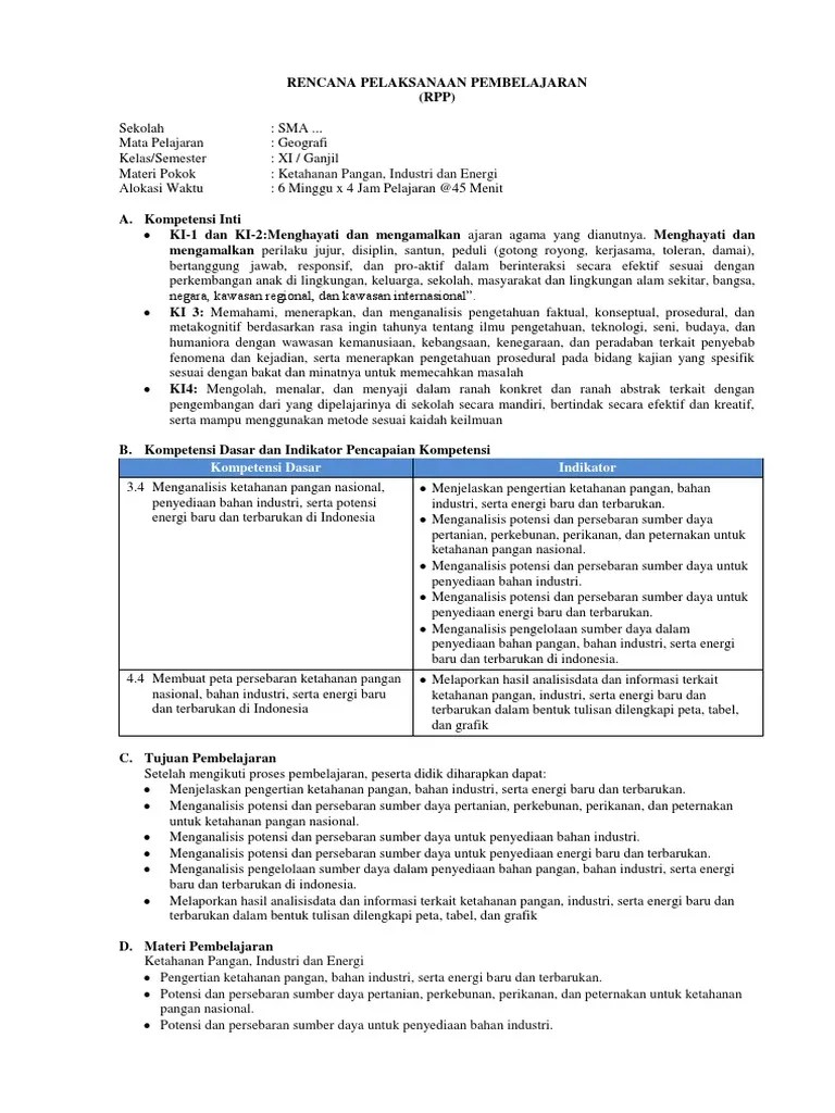 Contoh Soal Ketahanan Pangan Industri Dan Energi Berbagi