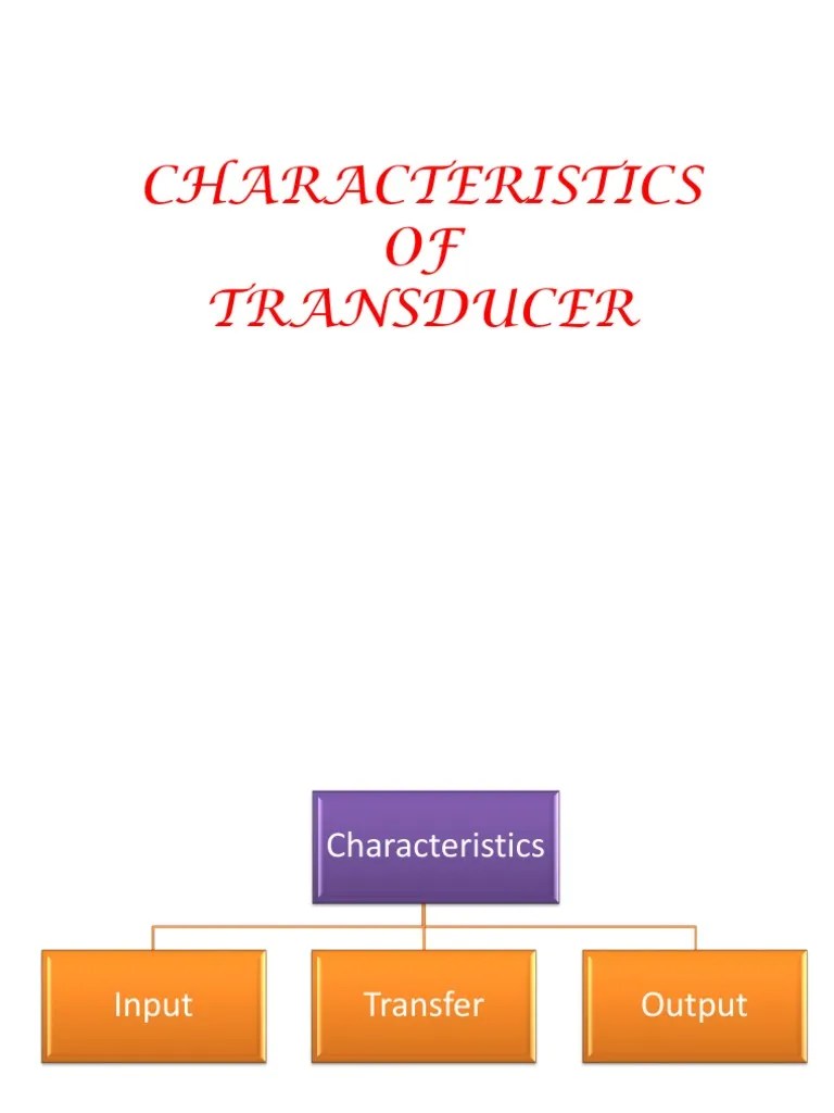 6.characteristics of Transducer PDF Engineering