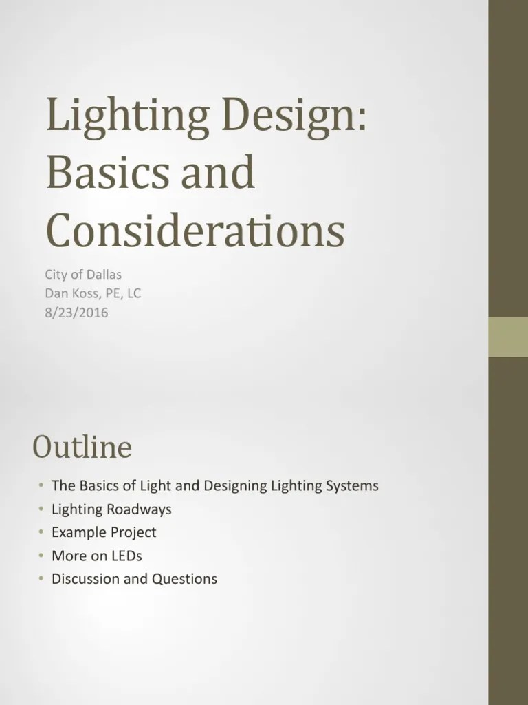 Lighting Design Basics and Considerations.pdf Lighting Light