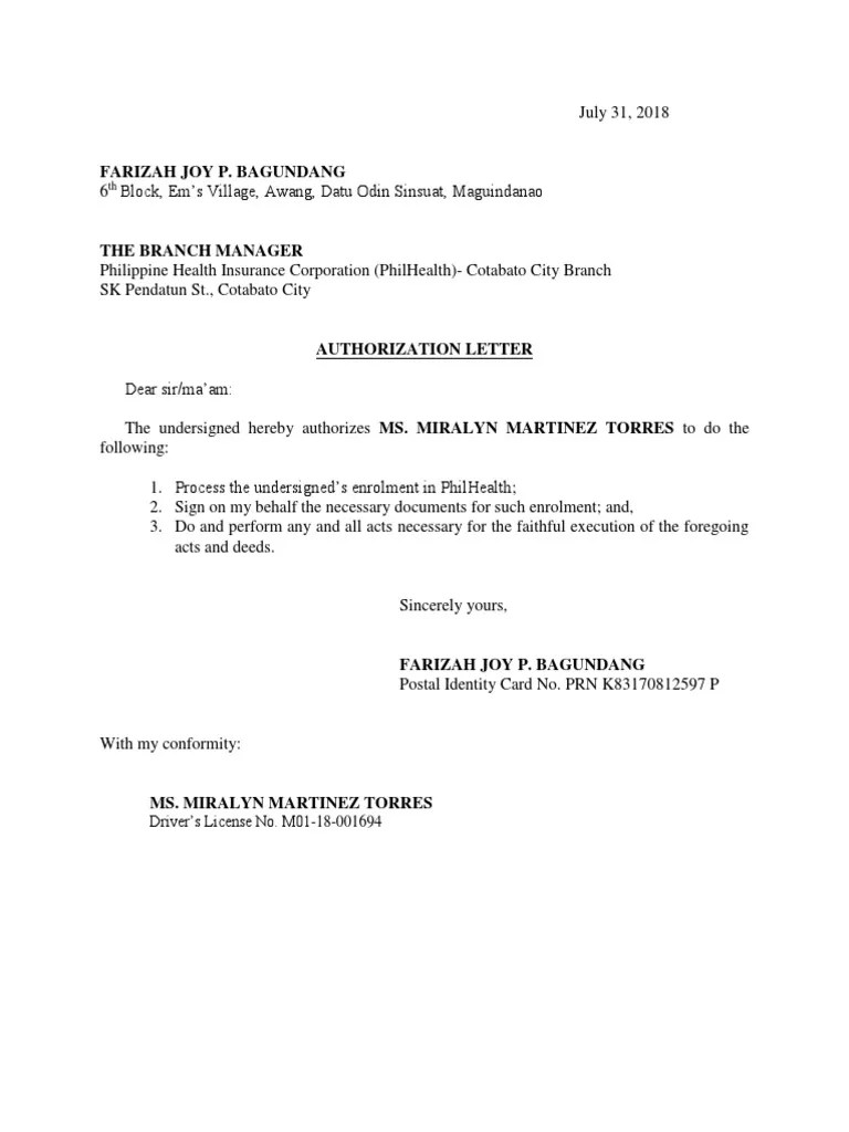 authorization letterphilhealth.docx
