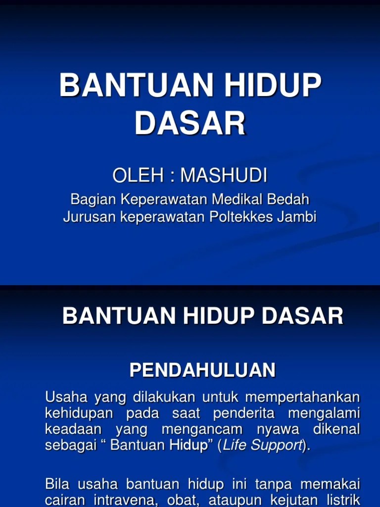 Bantuan Hidup Dasar