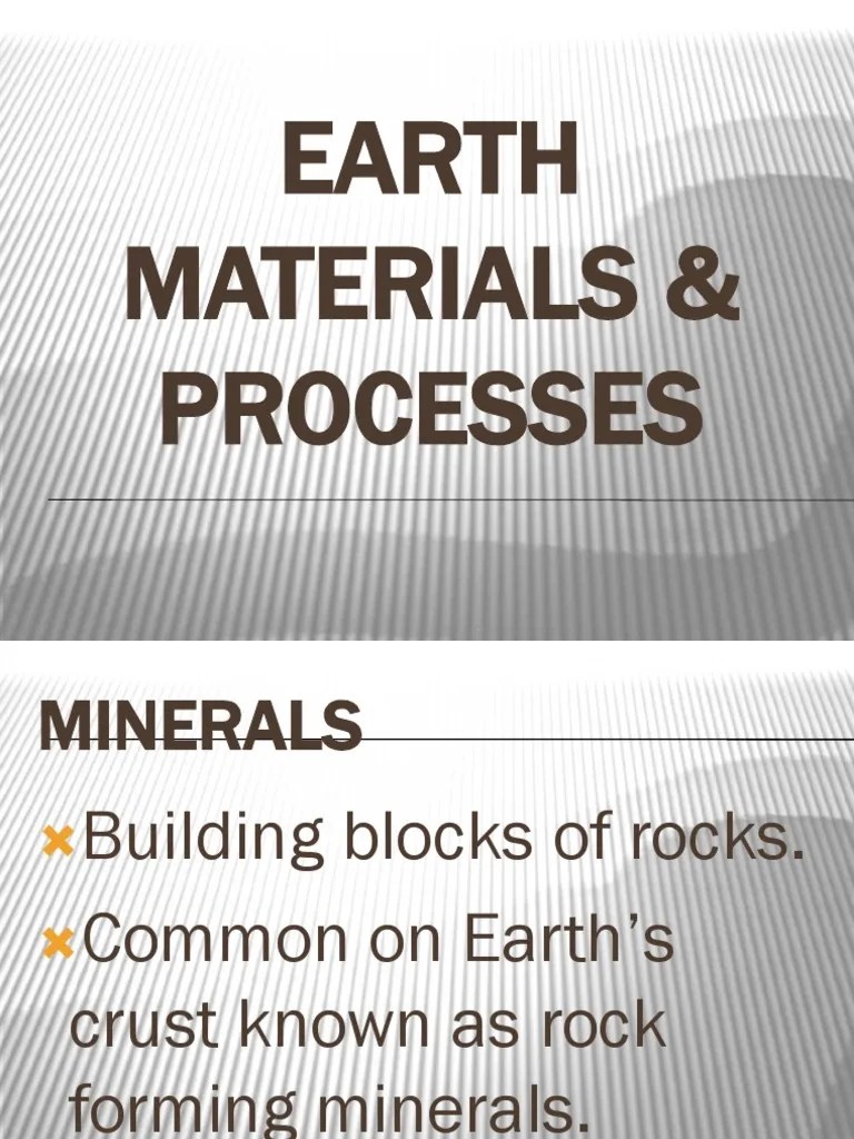 Earth Materials Processes New Magma Rock (Geology)