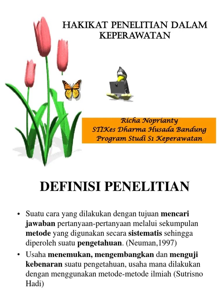 Konsep Dasar Penelitian Keperawatan