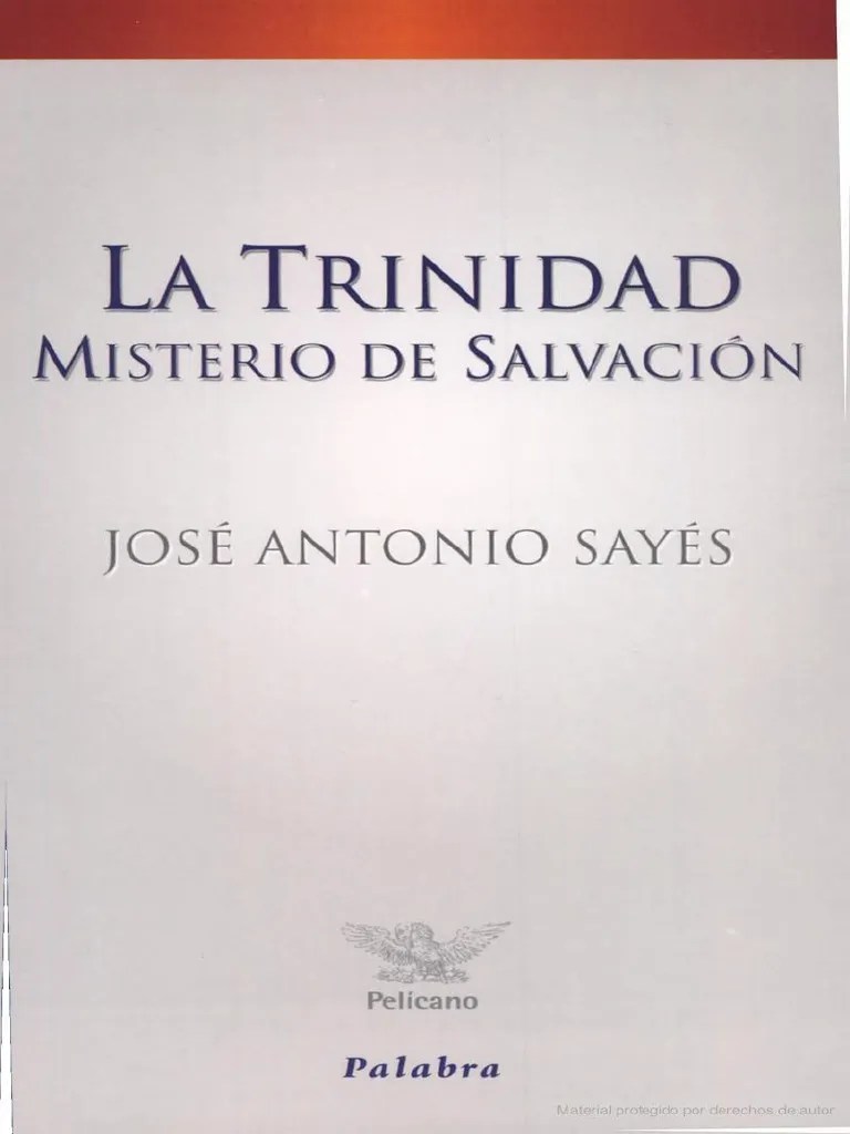 La Trinidad Misterio de Salvacion Jose Antonio Sayes PDF