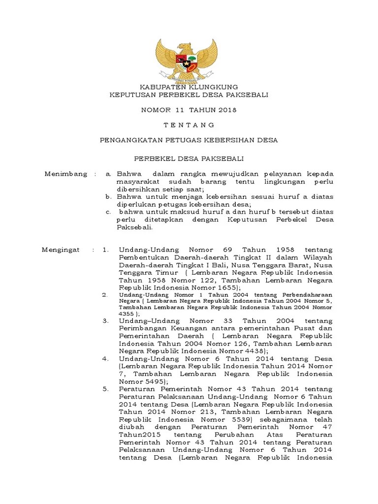 Contoh Sk Pengangkatan Security Dunia Sosial