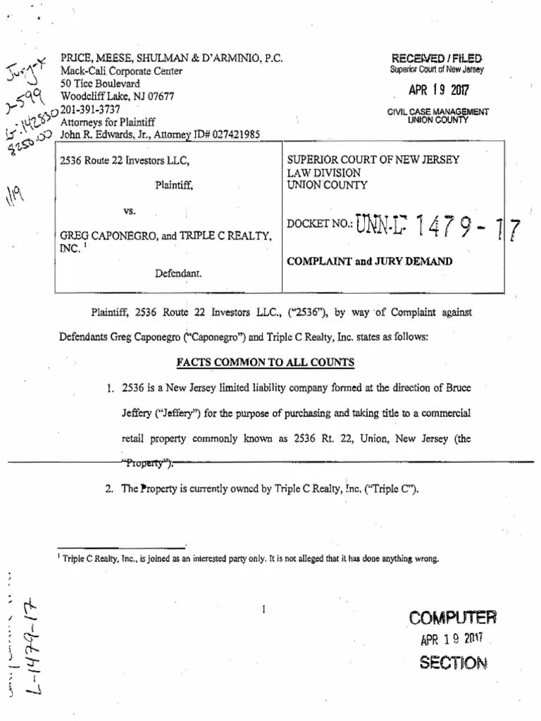 Document 2 PDF Tortious Interference Complaint