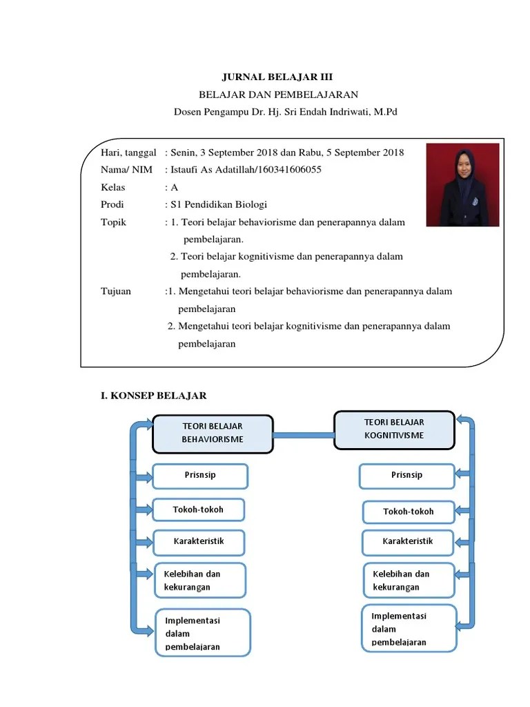 Teori Belajar Behavioristik Dan Penerapannya Dalam Pembelajaran