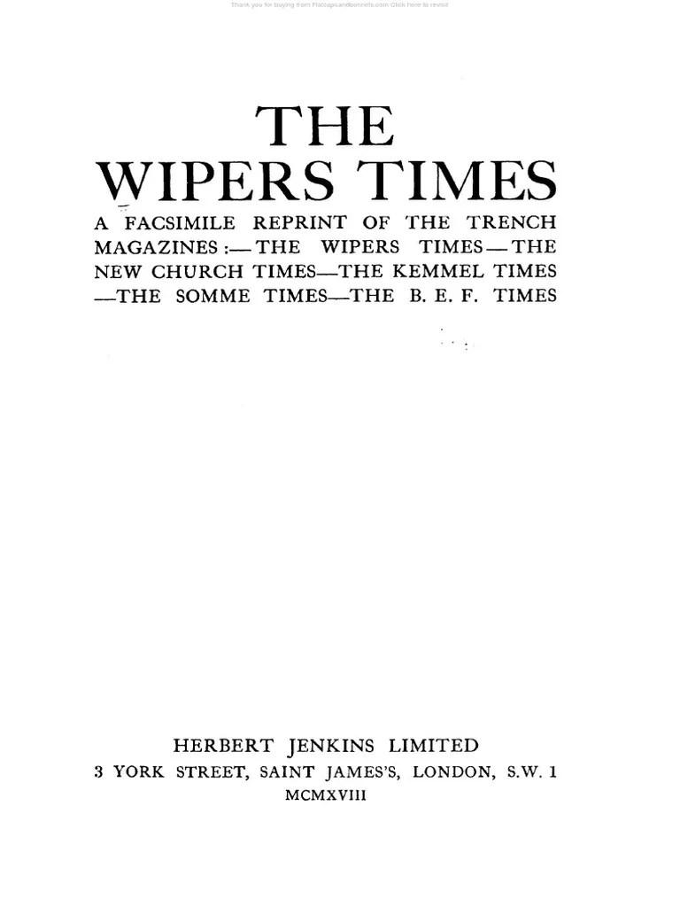The Wipers Time PDF