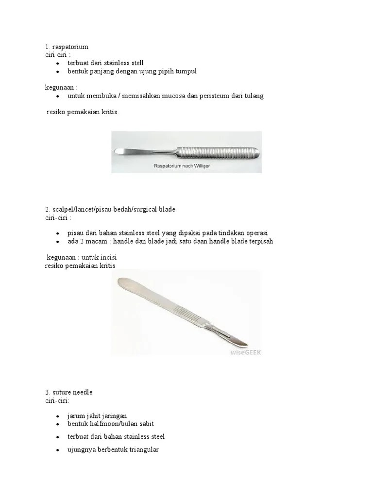 Alat Bedah Mulut Minor | PDF