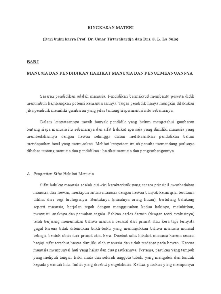 Download Buku Pengantar Pendidikan Karya Umar Tirtarahardja Terkait