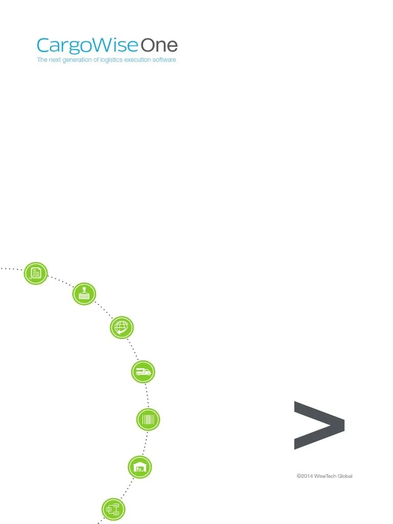 CargoWise One Product Brochure PDF Warehouse Logistics