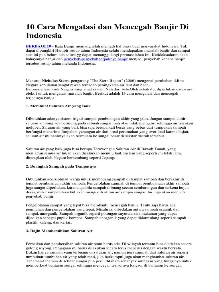 Cara Mengatasi Pembuangan Sampah Di Sungai - Mengatasi Masalah