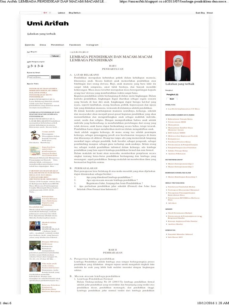 Apa Itu Pendidikan Formal Dan Non Formal Terkait Pendidikan