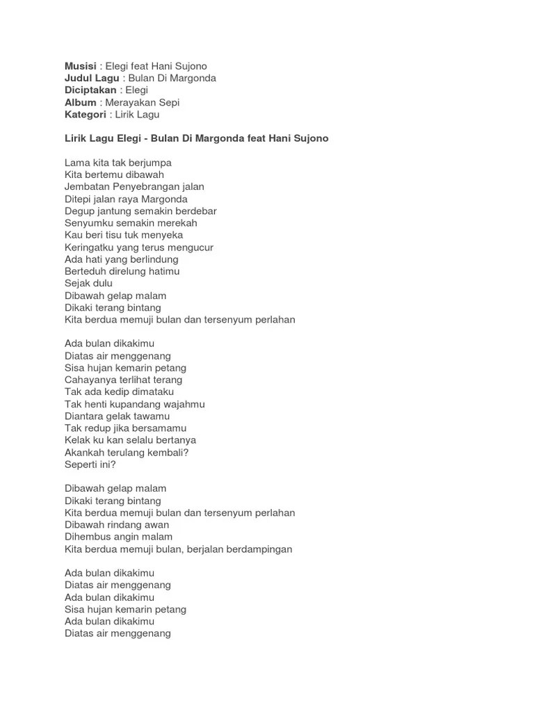 Lirik Lagu Hujan Kemarin