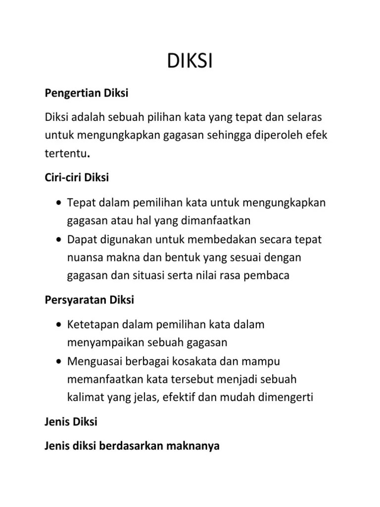 DIKSI | PDF