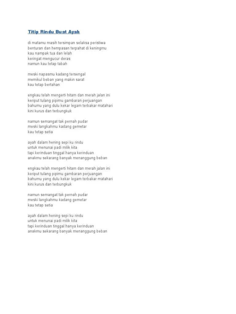 Via Vallen Titip Rindu Buat Ayah | PDF