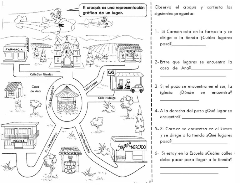 Crquis actividad para niÃ±os de cuarto aÃ±o de primaria