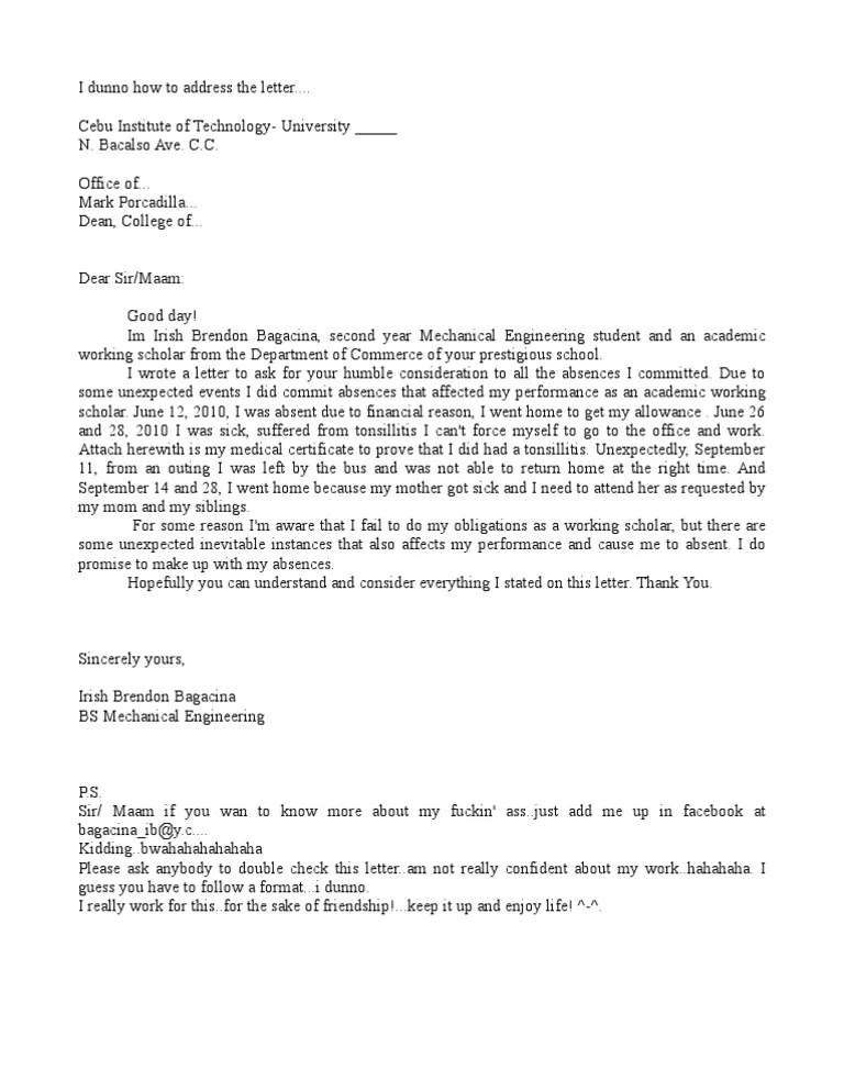 promissory Letter sample