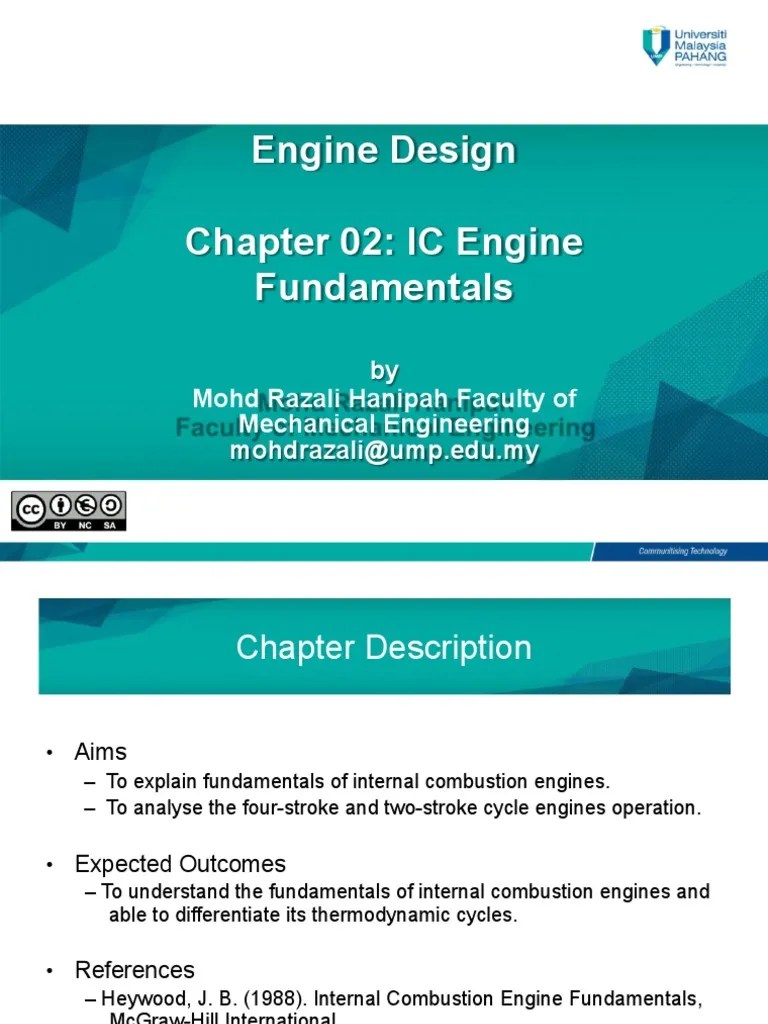 03 Chapter 02 Internal Combustion Engines Fundamentals PDF Internal Combustion Engine