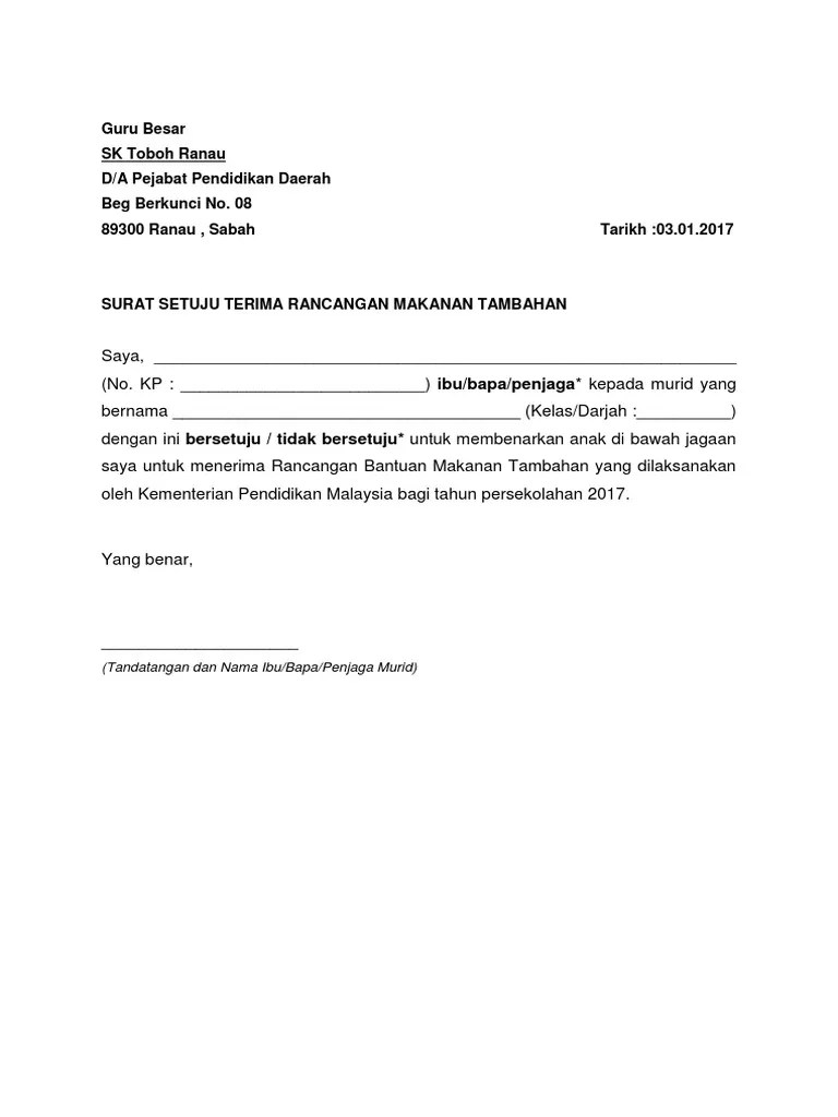 Diucapkan terima kasih yang tulus. Contoh Surat Setuju Terima Projek Englshkiract