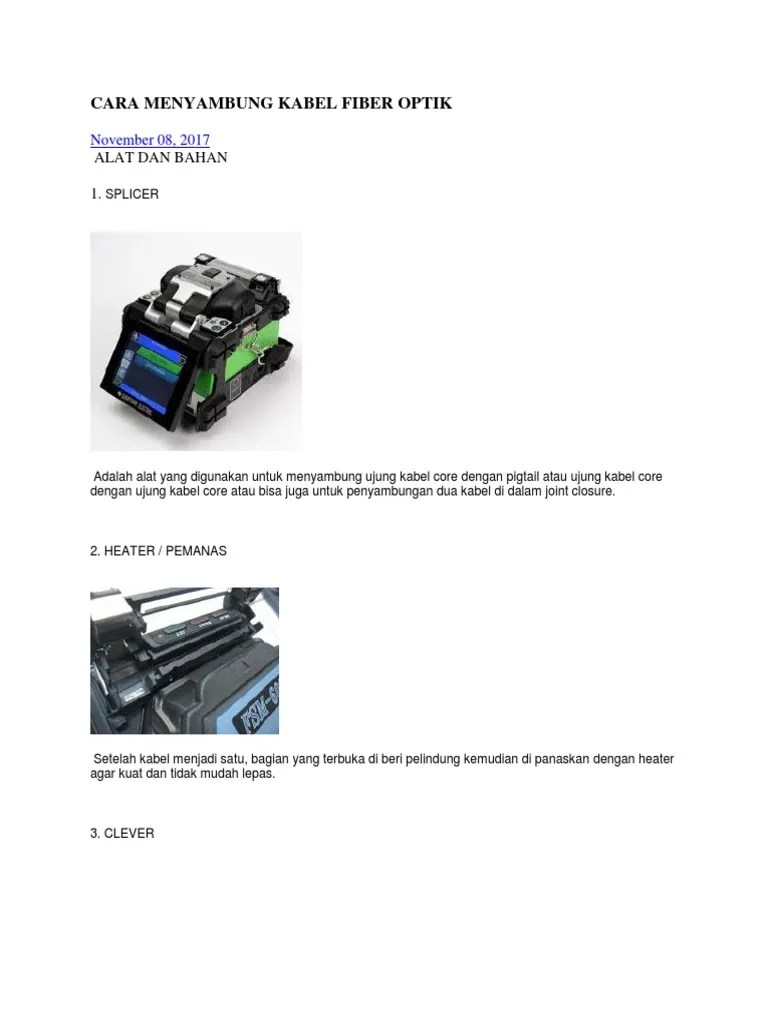 Fusion Splicer | PDF