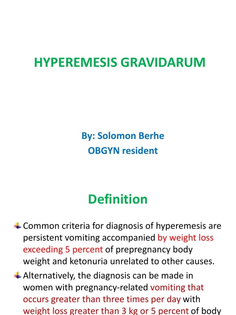 Hyperemesis Gravidarum PDF Nausea Pregnancy