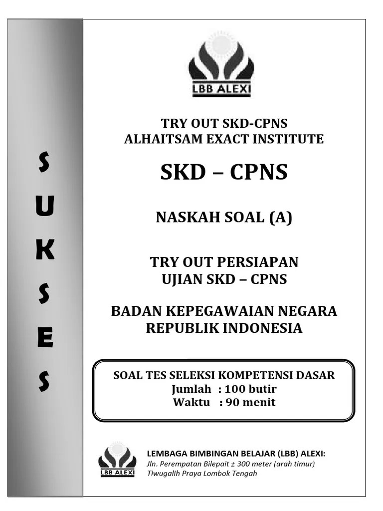 Soal to 1 Skd Cpns Alexi Rev.