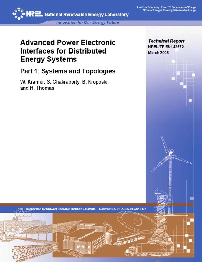 Advanced Power Electronic Interfaces for Distr Eng Sys Power