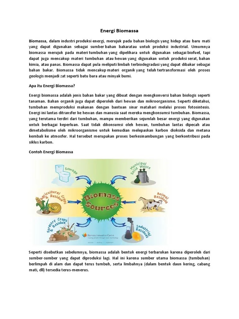 Energi Biomassa | PDF