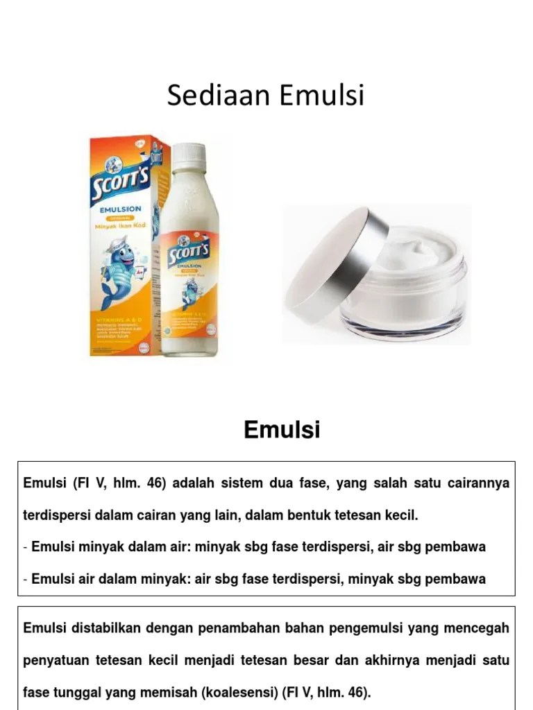 Sediaan Emulsi | PDF