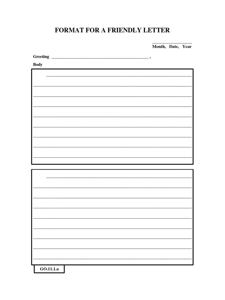 Afrikaans Friendly Letter Format / Format for a Friendly Letter Design and writing good resume