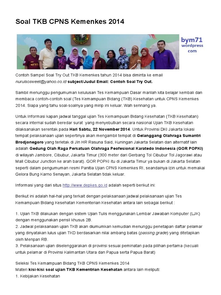 Contoh Soal Tes Kemampuan Bidang Sistem Informasi Contoh