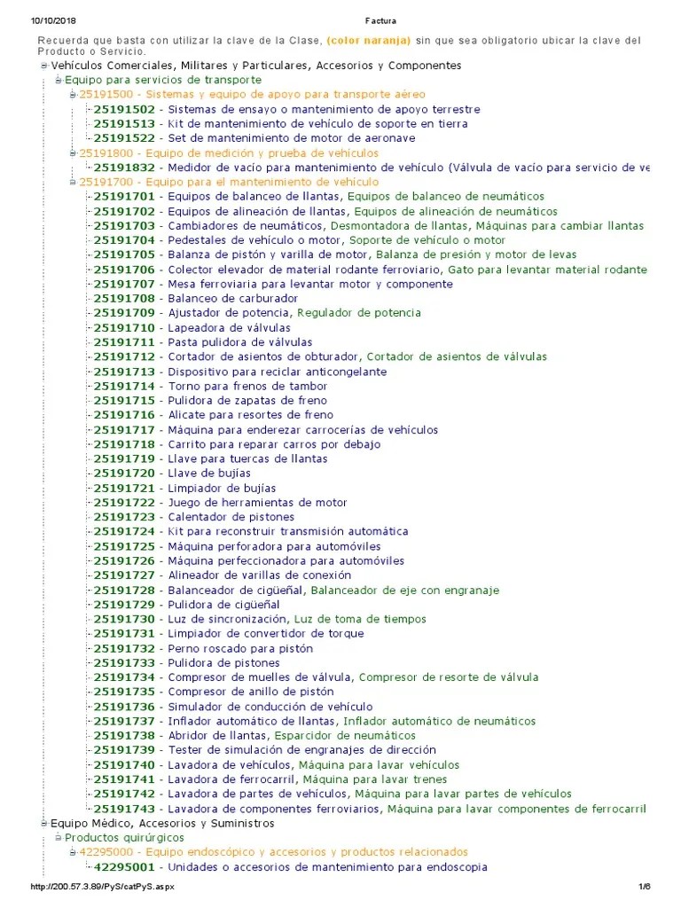 Claves Sat PDF Hvac Servidor