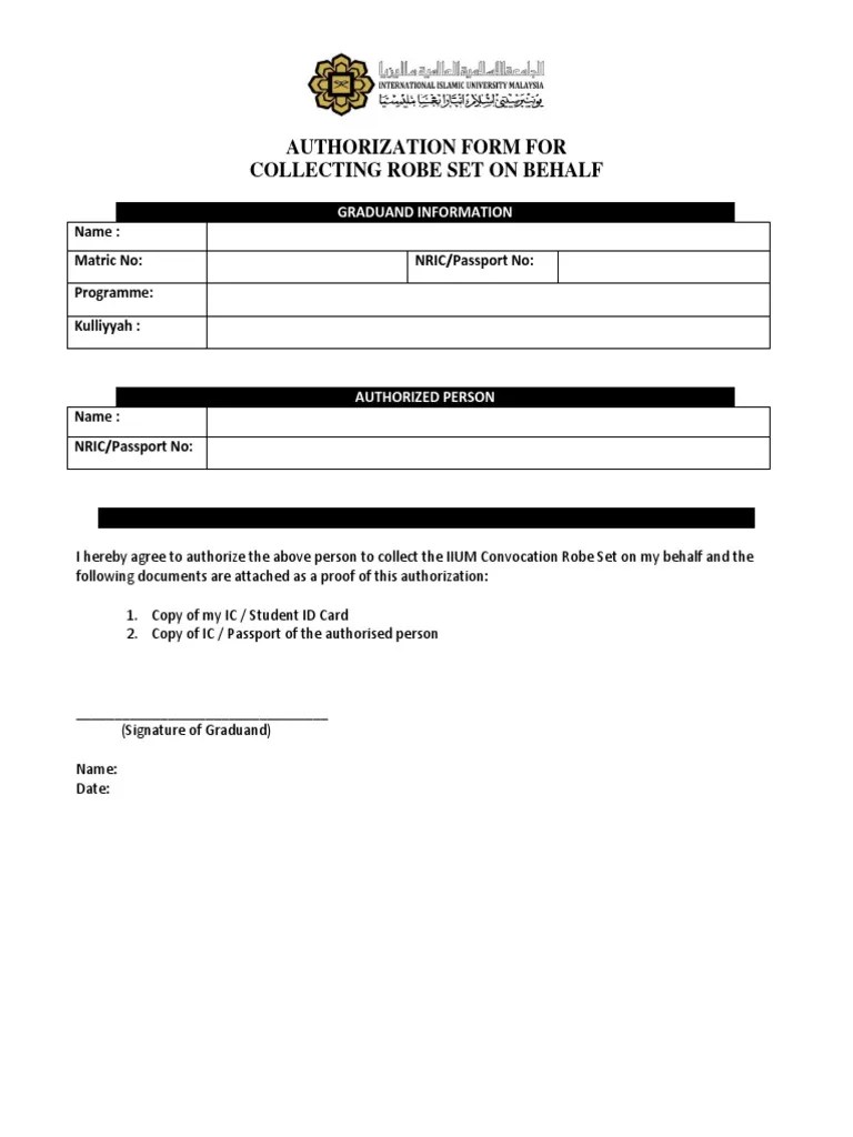 Authorization Form