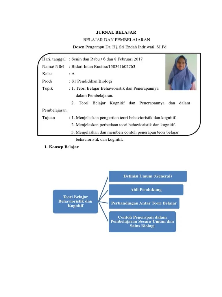Contoh Jurnal Belajar | PDF