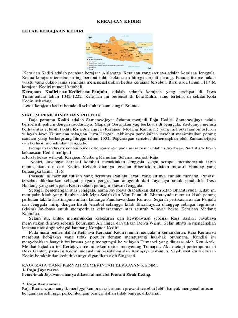 Kerajaan Kediri | PDF