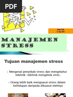 Manajemen Stres BK | PDF