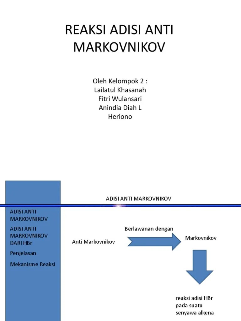 Reaksi Adisi Anti Markovnikov | PDF