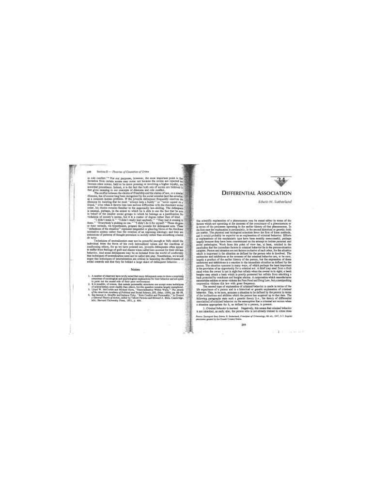 Classics of Criminology 2012 Sutherland Differential Association PDF
